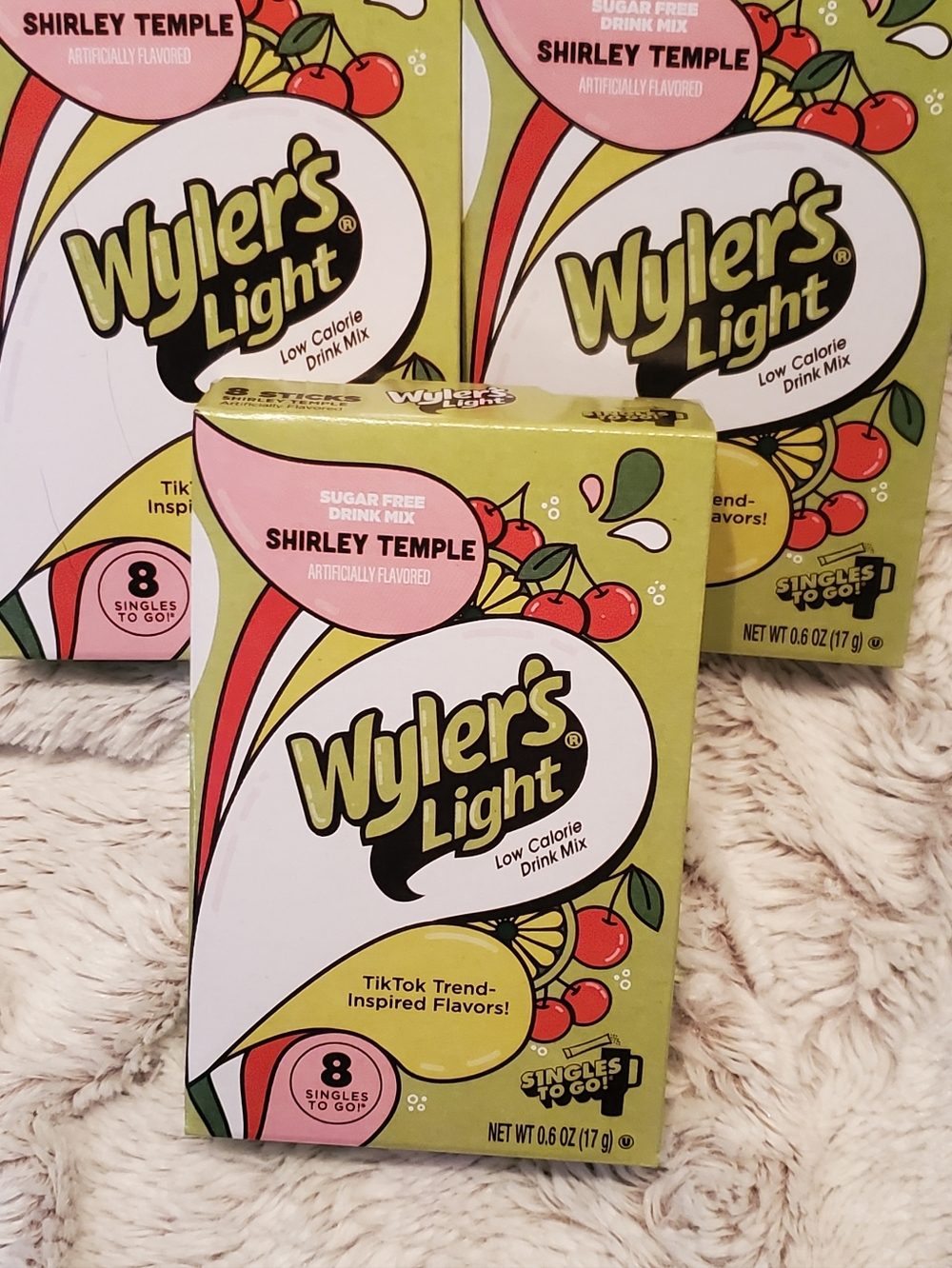 3x Wyler's Light Shirley Temple Singles To Go 8ct Drink Mixes Summer